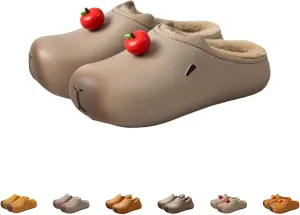 Capybara Slippers, Capybara Plush Bedroom Slipper, Warm Waterproof Cotton Capybara Slippers For Women Men, Indoor and Outdoor