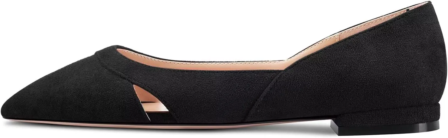 Castamere Women Low Heel Pointed Toe Slip-on Pumps Wedding Classic 0.4 Inches Heels