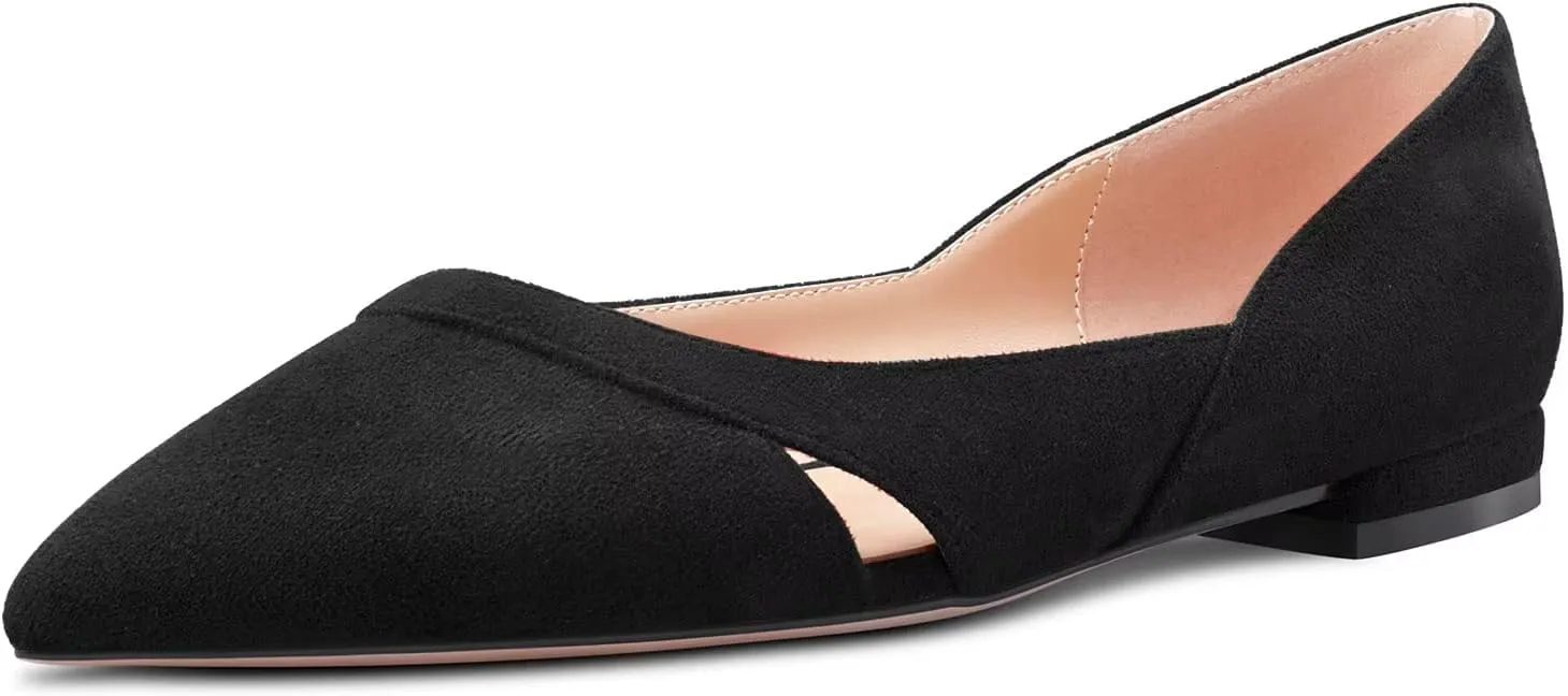 Castamere Women Low Heel Pointed Toe Slip-on Pumps Wedding Classic 0.4 Inches Heels