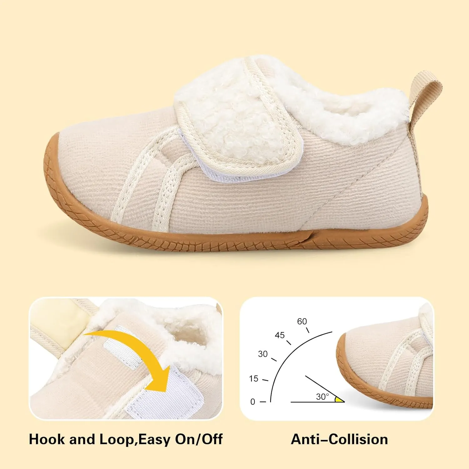 Centipede Demon Toddler Slippers for Girls Boys Fuzzy Kids House Shoes Warm Home Indoor Shoes Cozy Winter Slipper Sneakers Fleece Rubber Sole Outdoor Walking Shoes