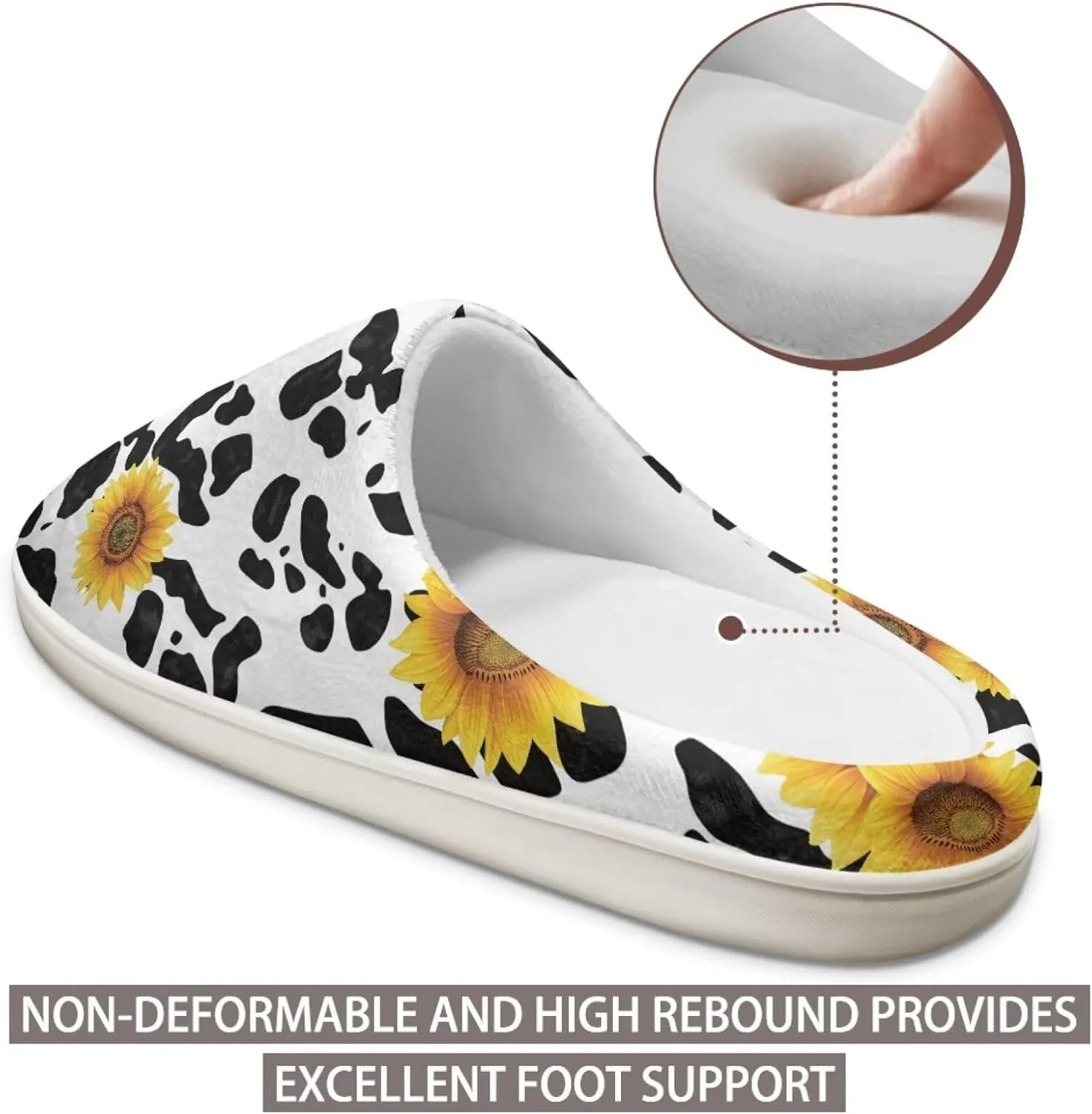 chaqlin Warm Slippers for Men Women Soft Comy House Slippers Memory Foam Sandals Lightweight Slip-On Fluffy Bedroom Home Shoes