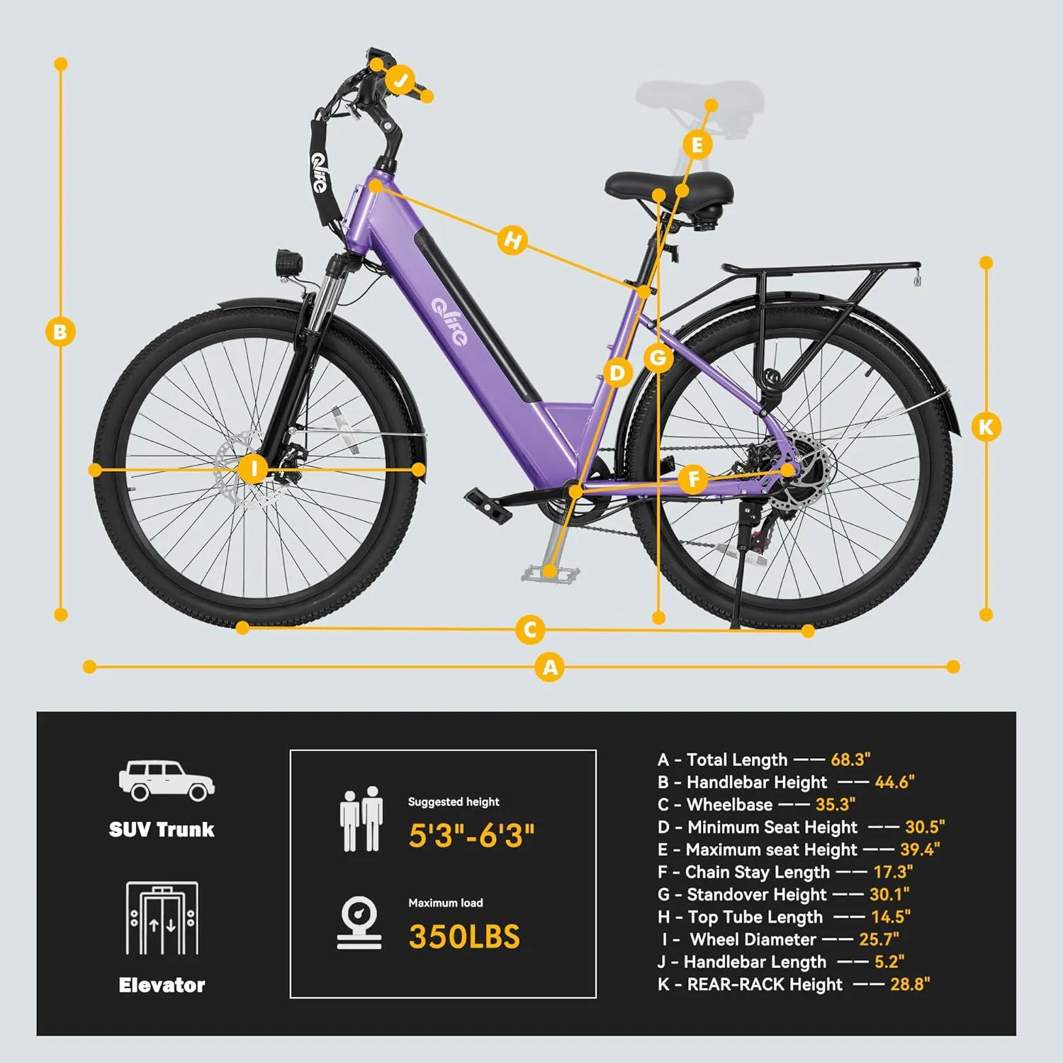 Cityone 2.0 Electric Bike for Adults,Up to 65Miles,28MPH,1200W Peak Motor 26" Ebike,499WH UL2849 Certified Battery Electric Commuter Bicycle with Front Suspension & 7-Speed Ebikes