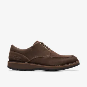 Clarks Men's Gravelle Low Dark Brown Nubuck