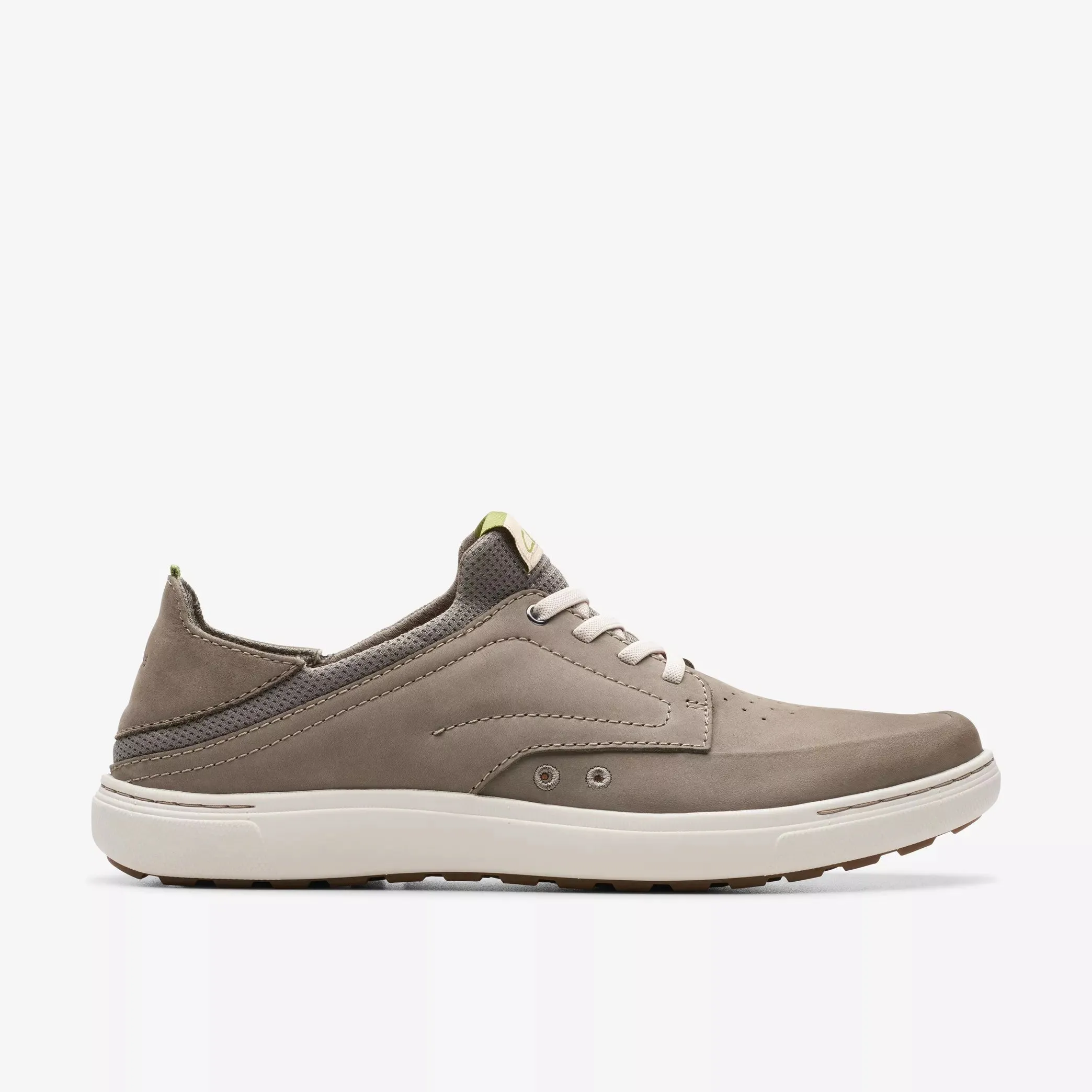 Clarks Men's Mapstone Easy Dark Grey Nubuck 26176898