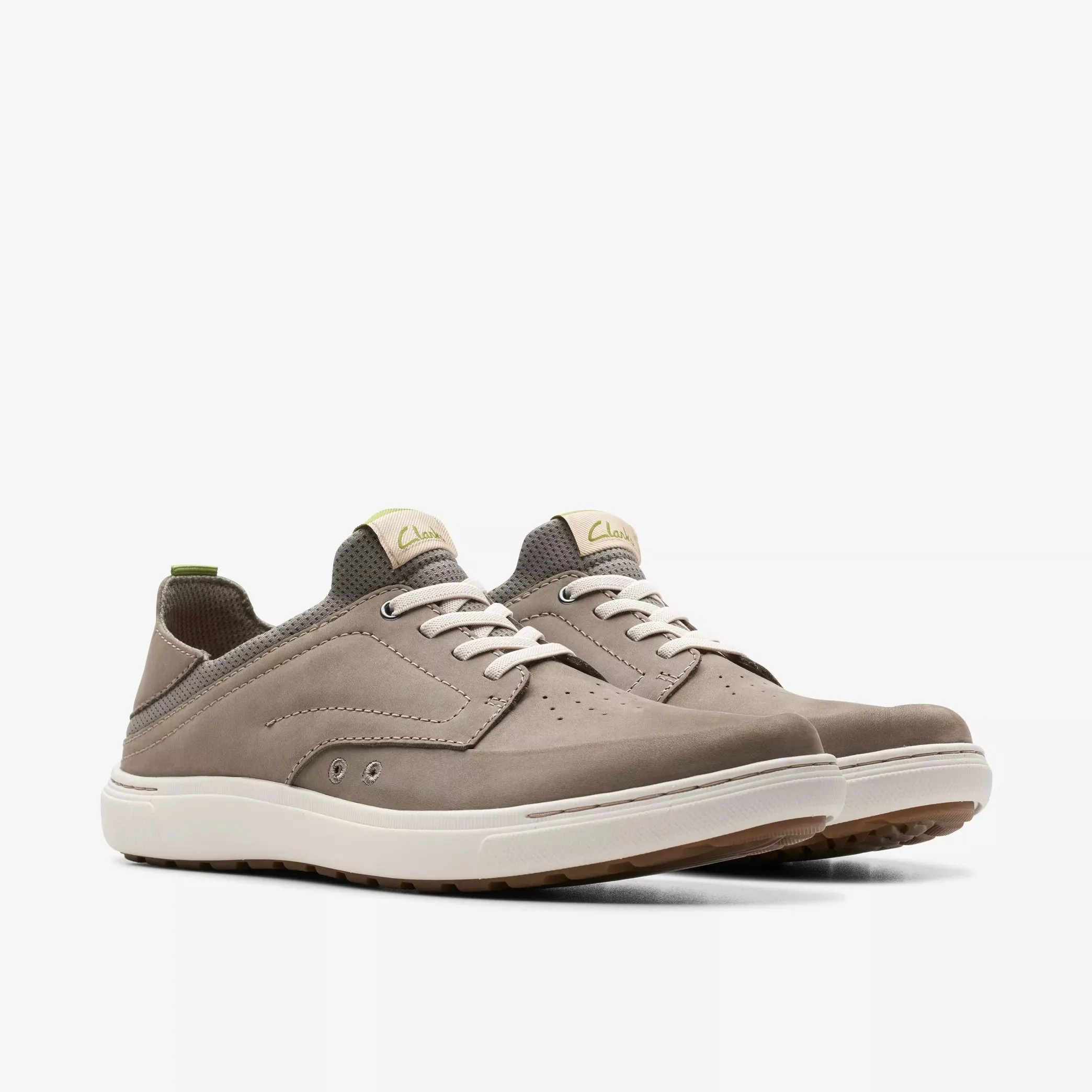 Clarks Men's Mapstone Easy Dark Grey Nubuck 26176898