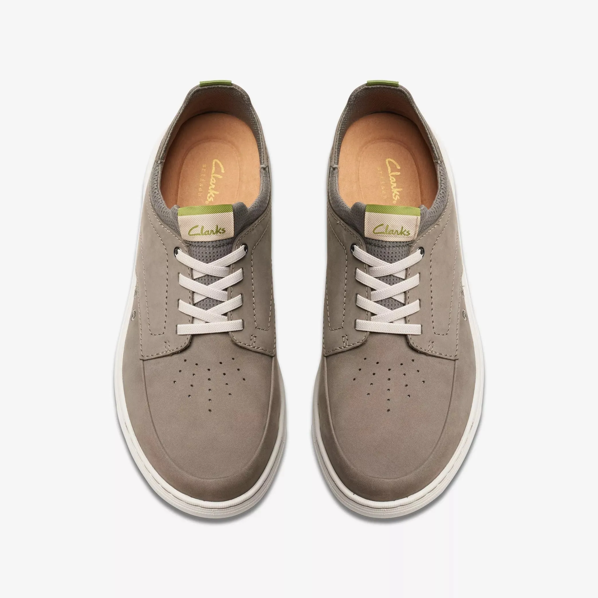 Clarks Men's Mapstone Easy Dark Grey Nubuck 26176898
