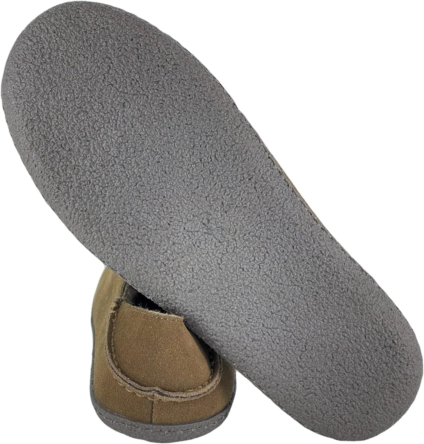 Clarks Mens Suede Slipper With Collapse Heel and Twin Gore JMH2043 - Warm Plush Faux Sherpa Lining - Indoor Outdoor House Slippers For Men