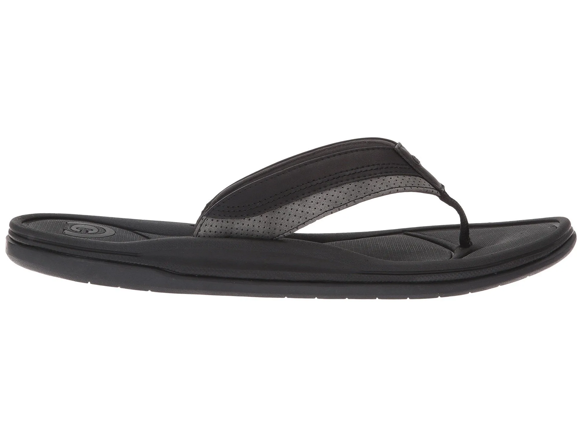 Cobian Bolster Archy Black Flip Flop – Men's Comfort Thong Sandal with Arch Support