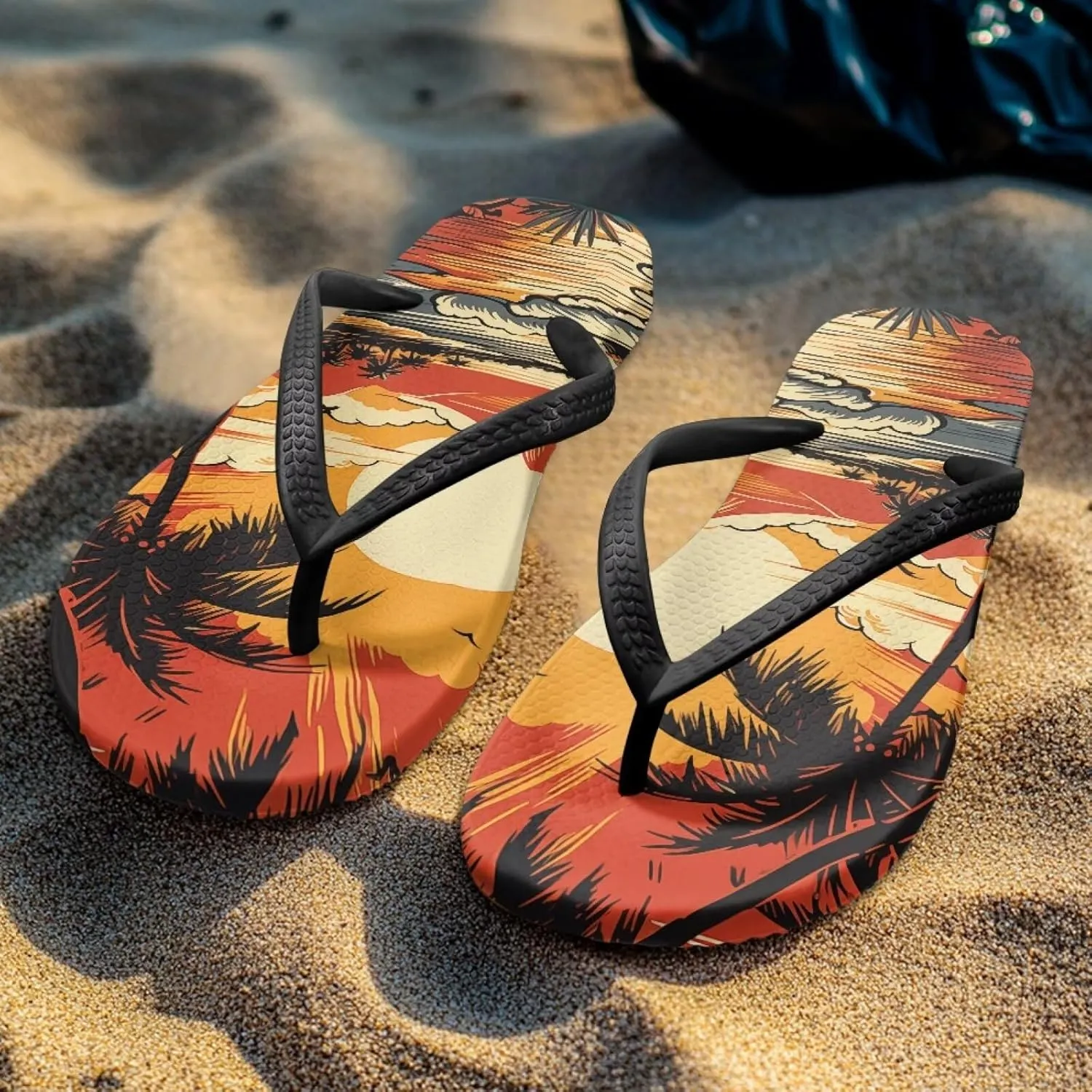 Coloranimal Flip Flops for Women Sandals Women Summer Beach Sandals Non Slip Shower Slippers Y Sandals Comfort Flip-Flops Slippers Thong Sandals