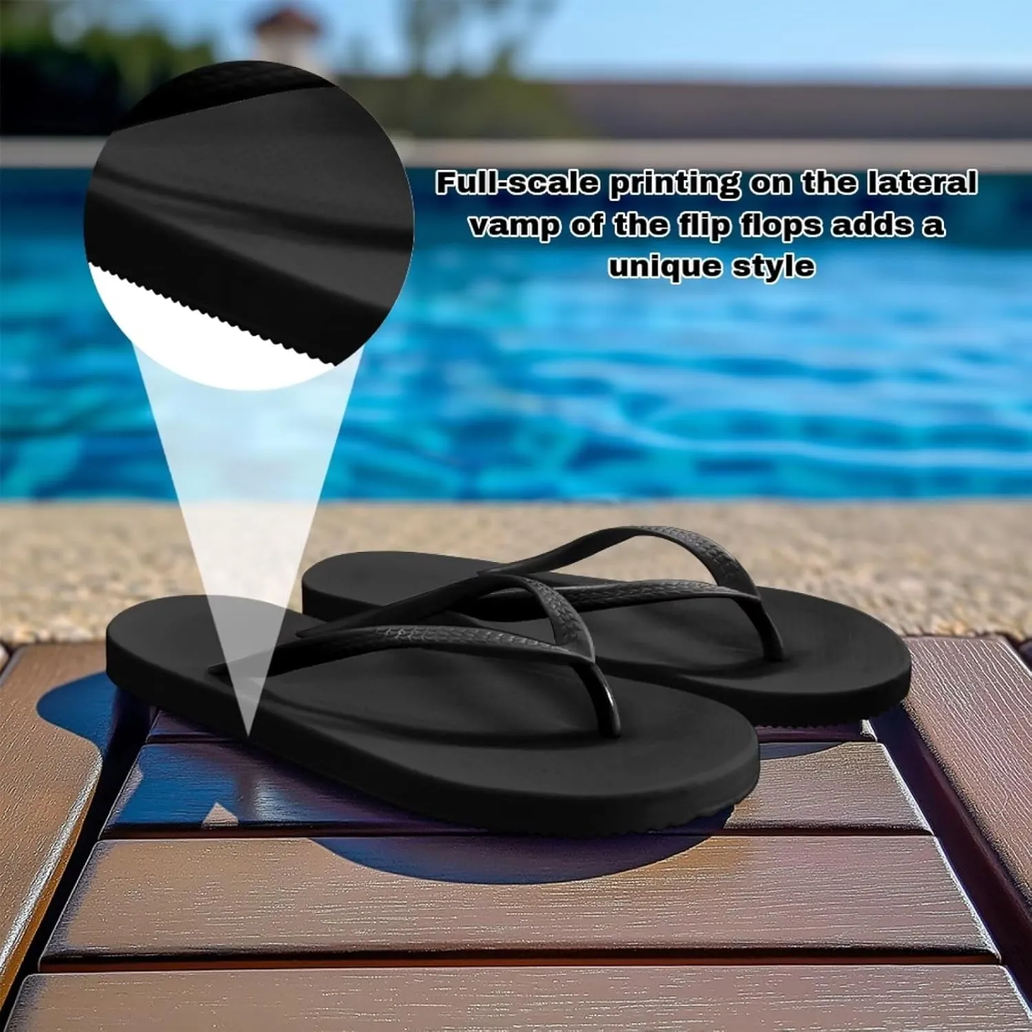 Coloranimal Flip Flops Women Thong Sandals Summer Beach Sandals for Women 2025 Beach Shoes Lightweight Comfort Ladeis Slippers Shower Shoes for Vocation