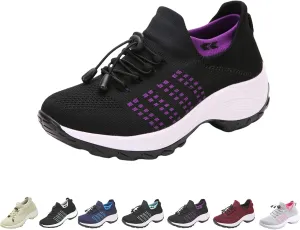 Comfort Wear Orthowear Shoes for Women, Walking Shoes,Sock Sneakers,Slip-On Breathable Mesh Trainers,Running Footwear