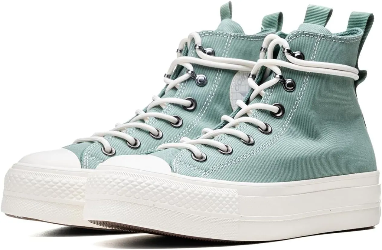 Converse Chuck Taylor All Star Lift Platform Utility Sneaker Verde da Donna A08864C