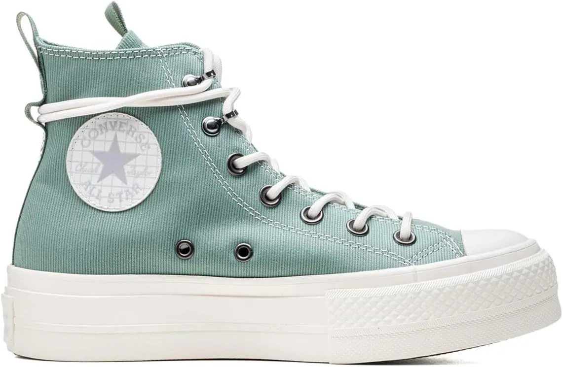 Converse Chuck Taylor All Star Lift Platform Utility Sneaker Verde da Donna A08864C