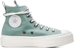 Converse Chuck Taylor All Star Lift Platform Utility Sneaker Verde da Donna A08864C