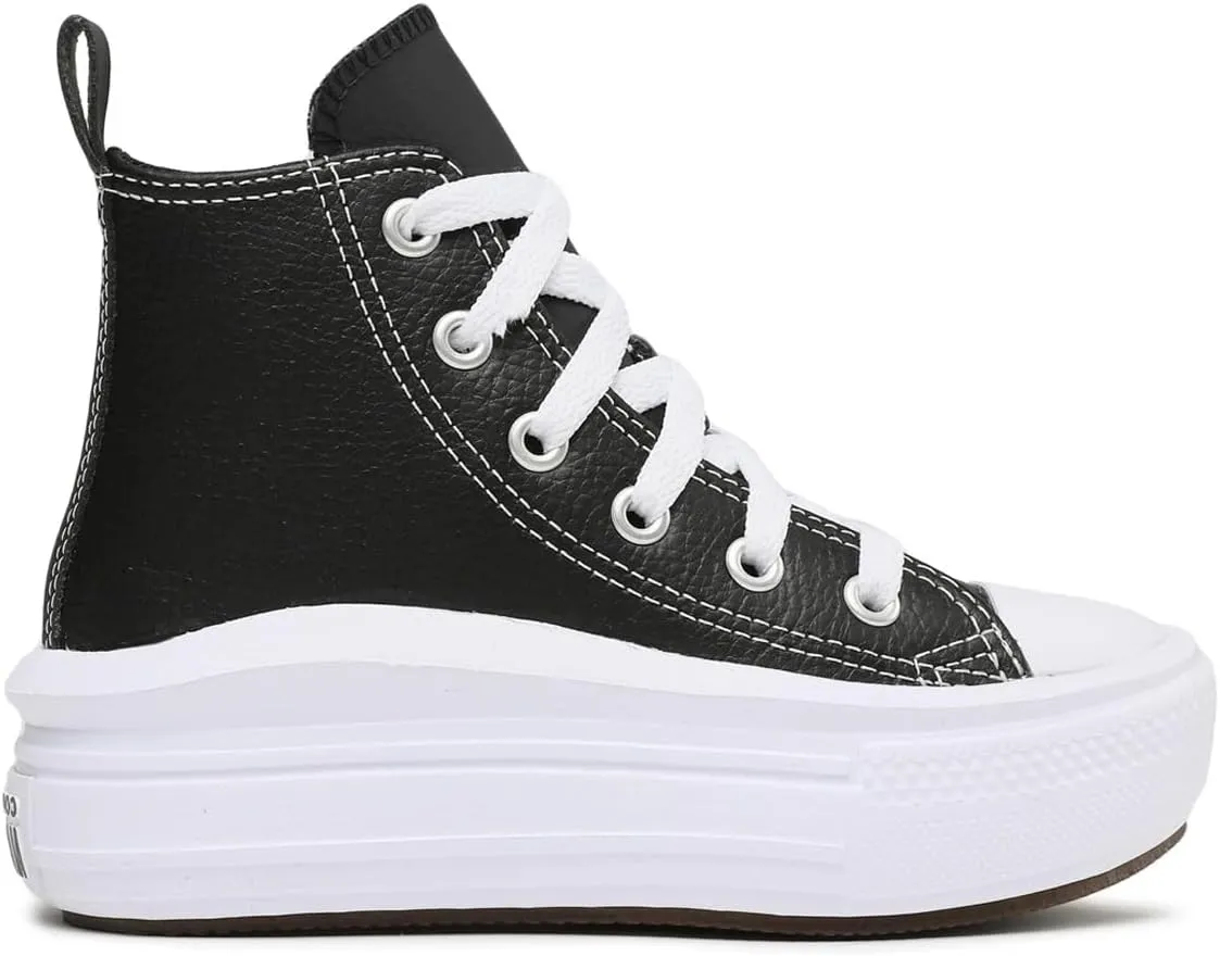 Converse Unisex-Child Chuck Taylor All Star Move Platform Leather (Little Kid) Sneaker