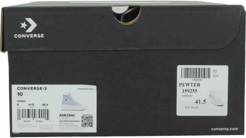 Converse Women Chuck Taylor All Star Move Purple High Top Sneaker