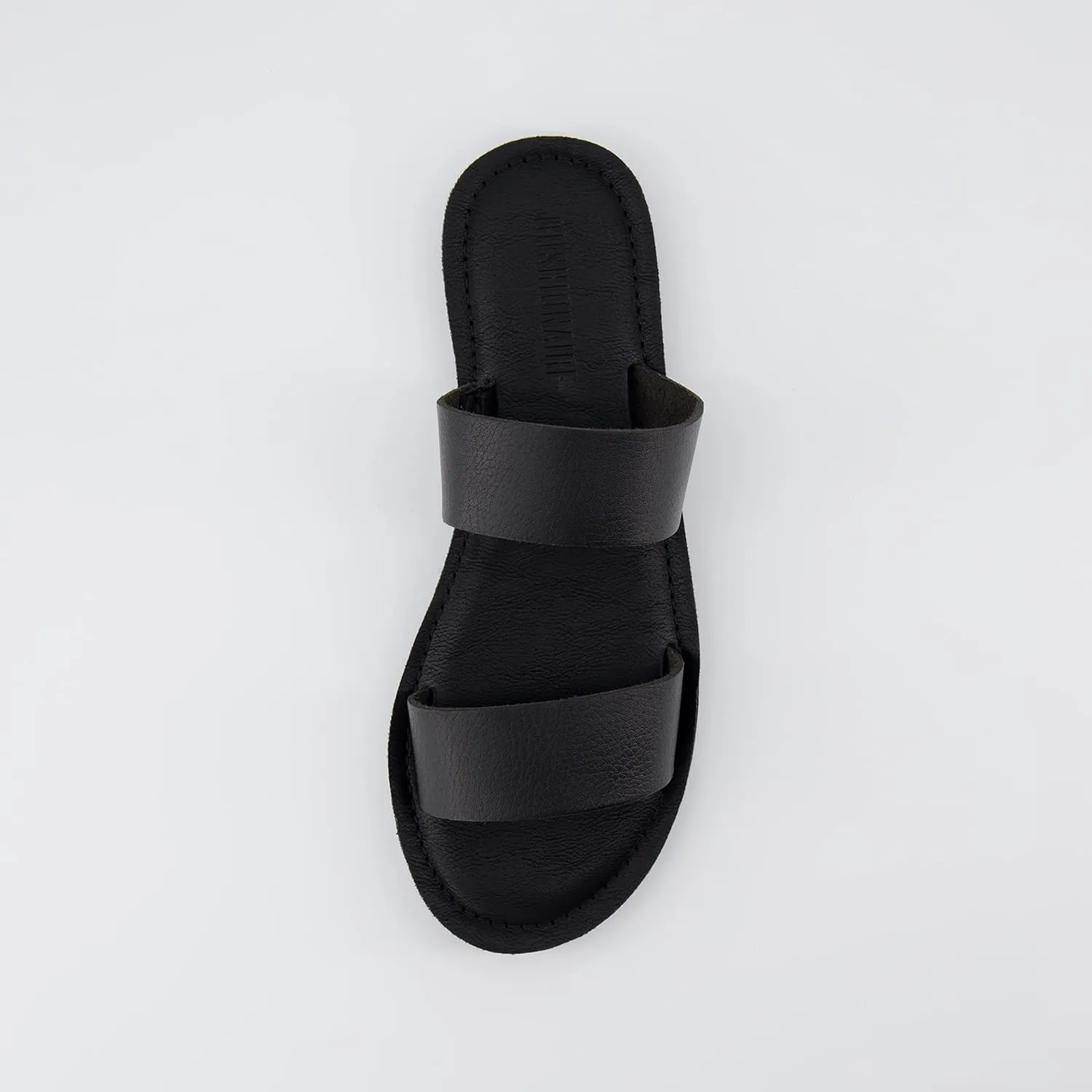 CUSHIONAIRE Women's Calico 2 band slide Sandal with  Comfort Foam