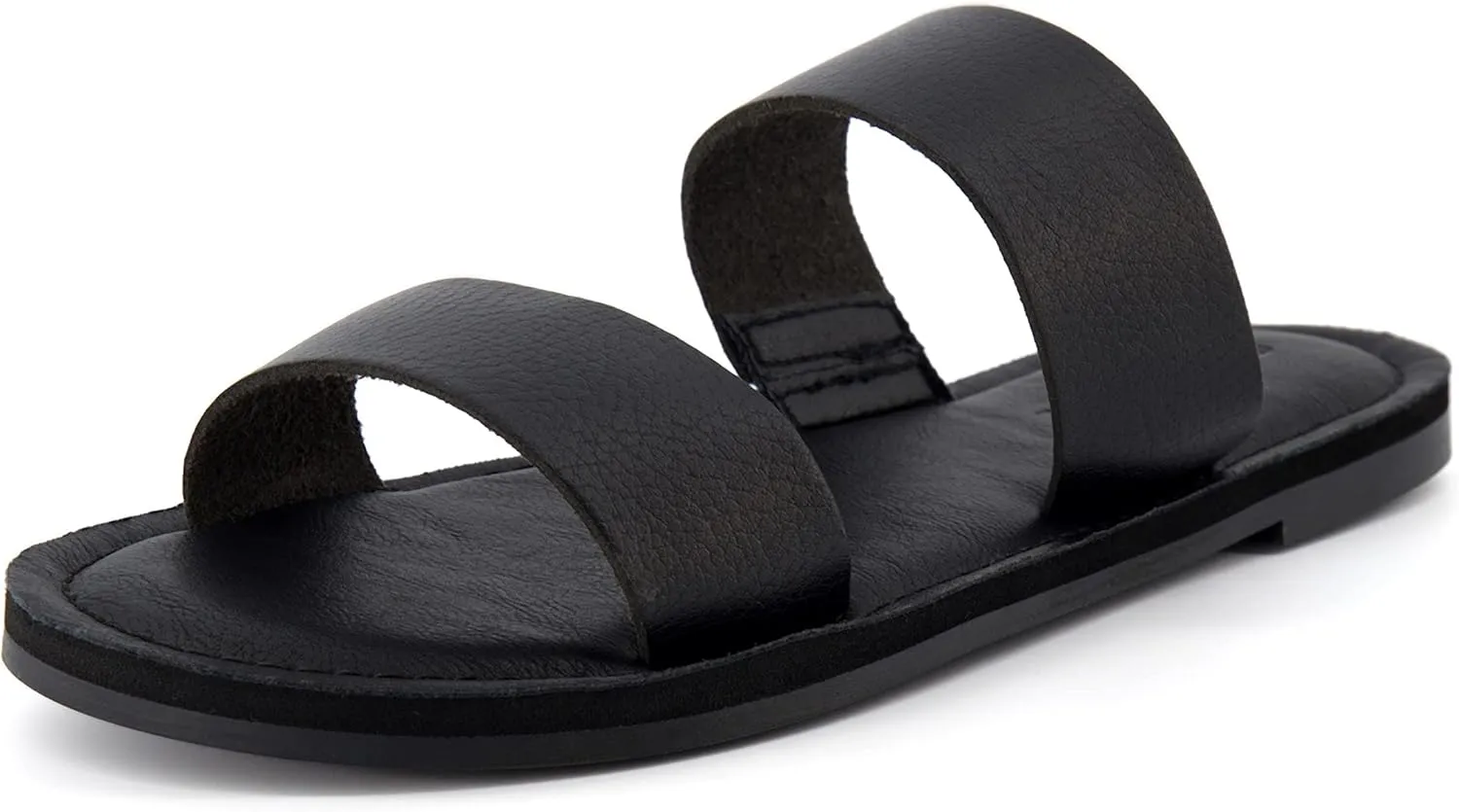 CUSHIONAIRE Women's Calico 2 band slide Sandal with  Comfort Foam