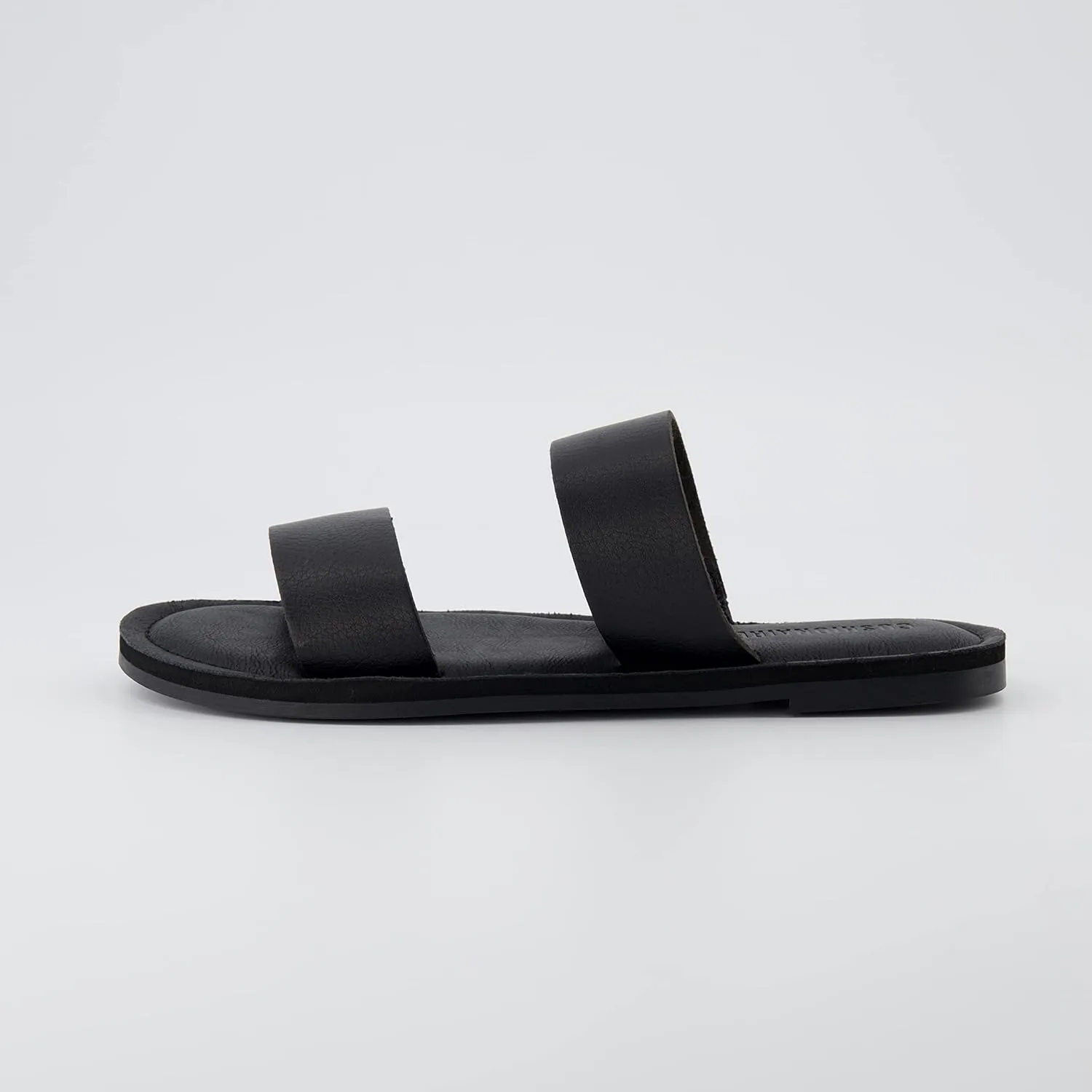 CUSHIONAIRE Women's Calico 2 band slide Sandal with  Comfort Foam
