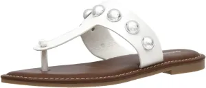 CUSHIONAIRE Women's Cindy thong stud sandal  Comfort Foam