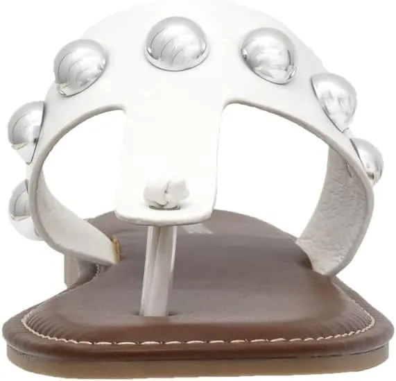 CUSHIONAIRE Women's Cindy thong stud sandal  Comfort Foam