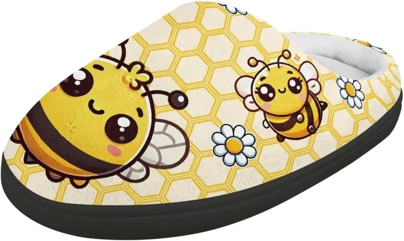 Cute Kids Slippers for Boys and Girls, Soft Warm Home Slippers for Winter, Anti-Slip Closed Toe Fuzzy Slippers