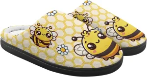 Cute Kids Slippers for Boys and Girls, Soft Warm Home Slippers for Winter, Anti-Slip Closed Toe Fuzzy Slippers