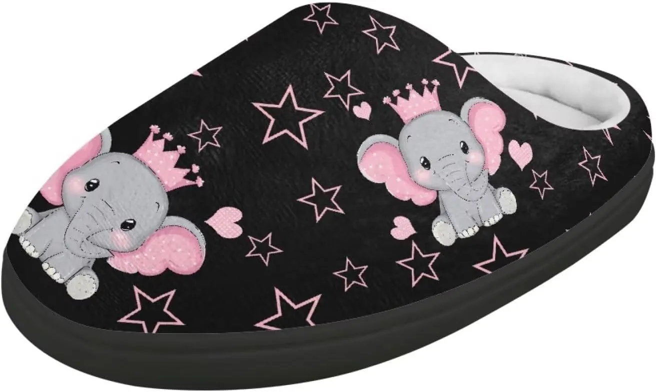 Cute Kids Slippers for Boys and Girls, Soft Warm Home Slippers for Winter, Anti-Slip Closed Toe Fuzzy Slippers