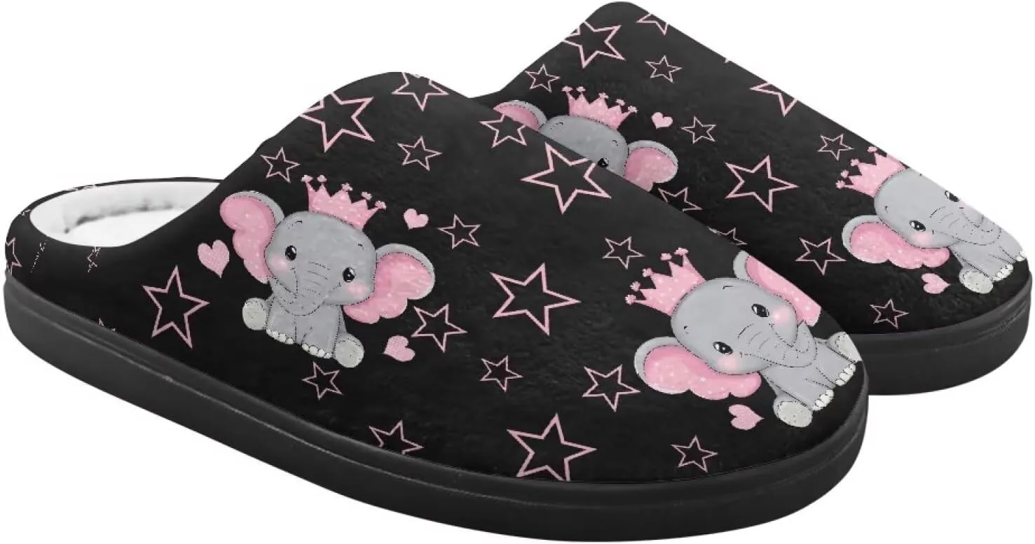 Cute Kids Slippers for Boys and Girls, Soft Warm Home Slippers for Winter, Anti-Slip Closed Toe Fuzzy Slippers