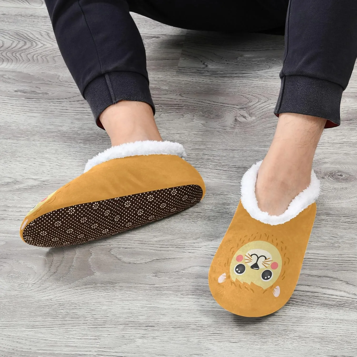 Cute Koala Bear Indoor House Slippers Spa Winter Slipper Home Slippers Soft Memory Foam Slipper Non Slip for Travel Hotel Bedroom Shoes M