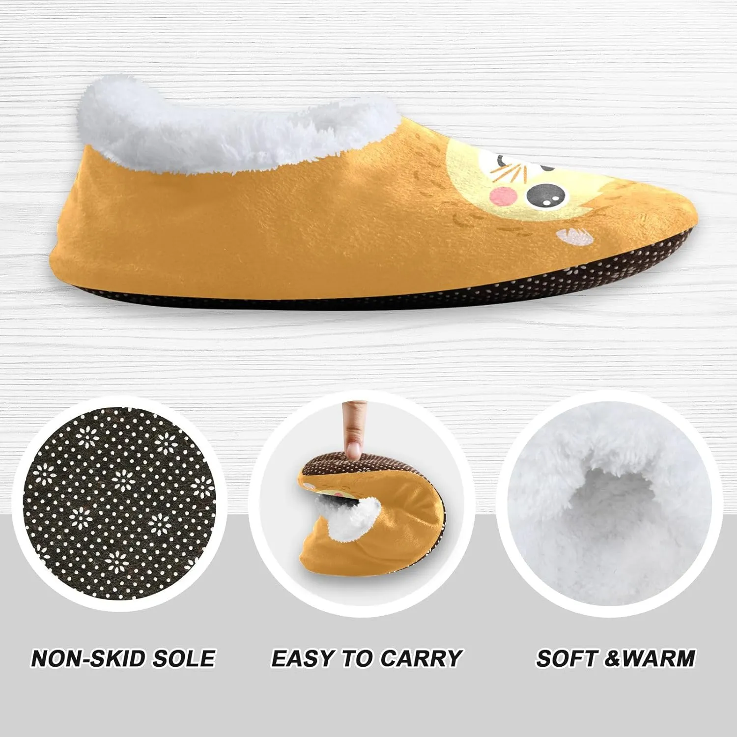 Cute Koala Bear Indoor House Slippers Spa Winter Slipper Home Slippers Soft Memory Foam Slipper Non Slip for Travel Hotel Bedroom Shoes M