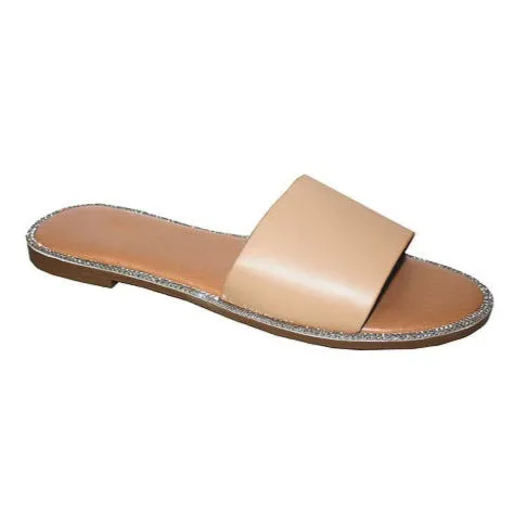 Dazzle - Glitter Detailing Flat Sandals