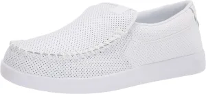 DC Men's Villain 2 Casual Slip On Skate Shoe Slipper, White, 11