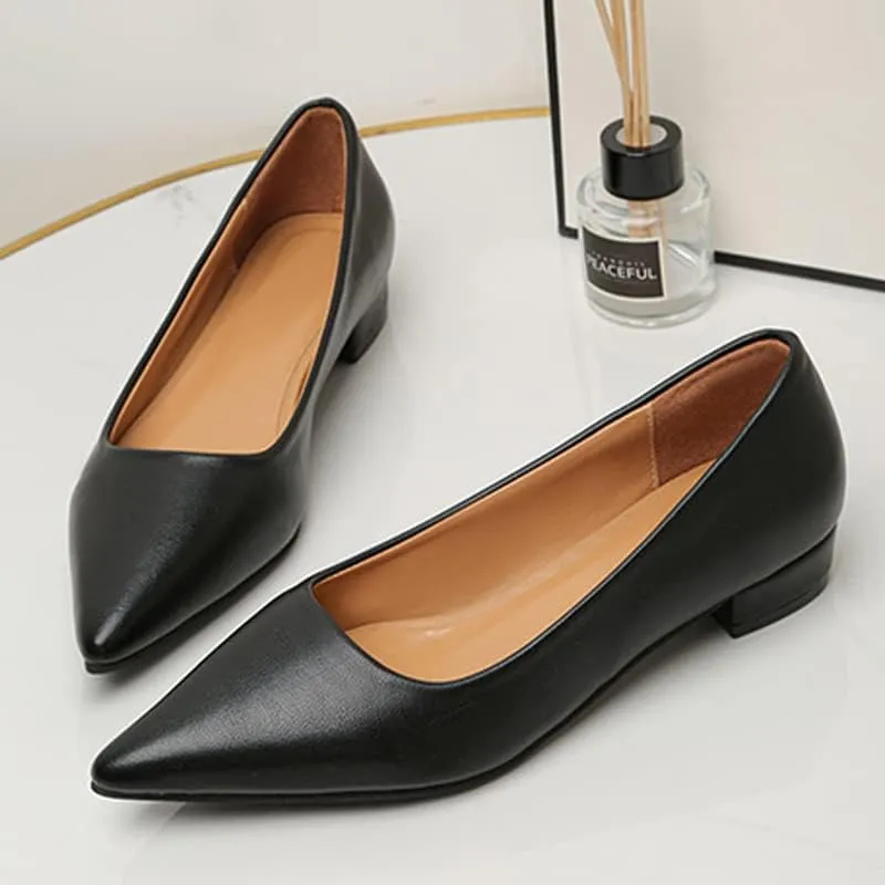 Dear Time Ballerina Flats Shoes for Women Pointy Toe Soft Basic Slip On Flat Shoes