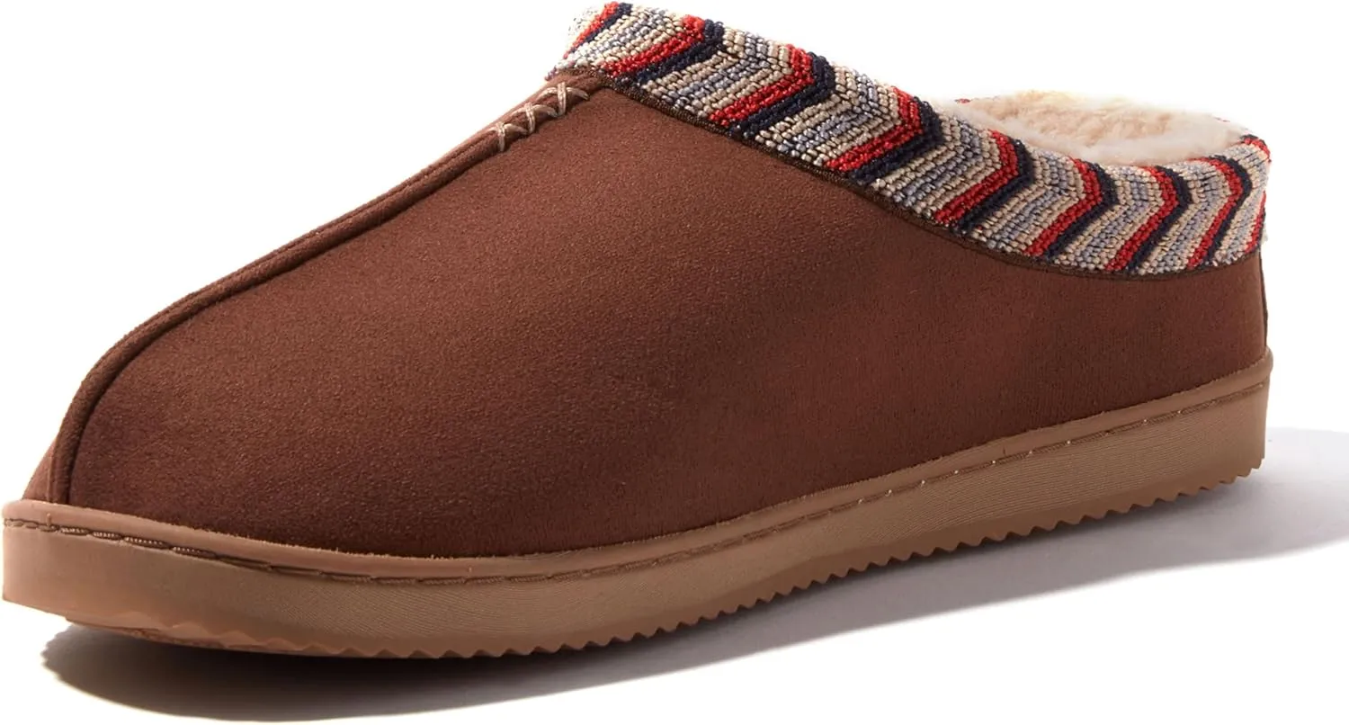 Dearfoams Men's Indoor/Outdoor Warner Memory Foam Comfort Clog Slipper