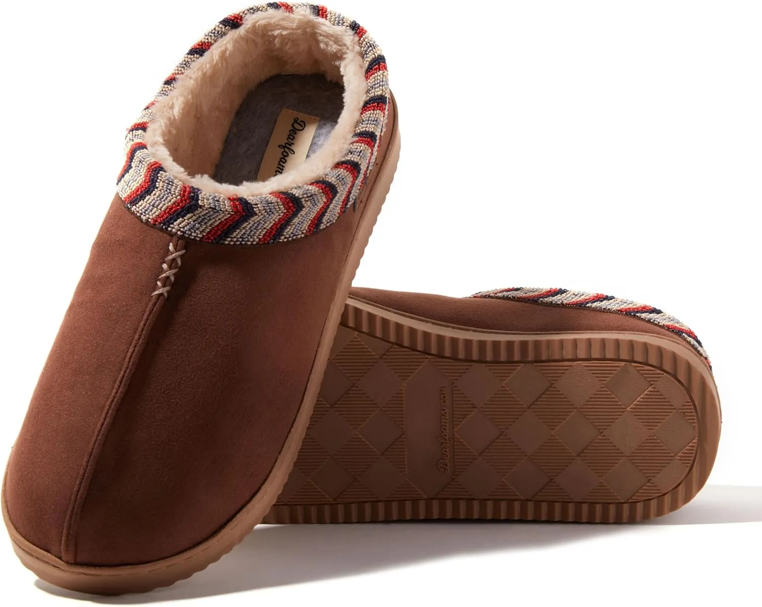 Dearfoams Men's Indoor/Outdoor Warner Memory Foam Comfort Clog Slipper
