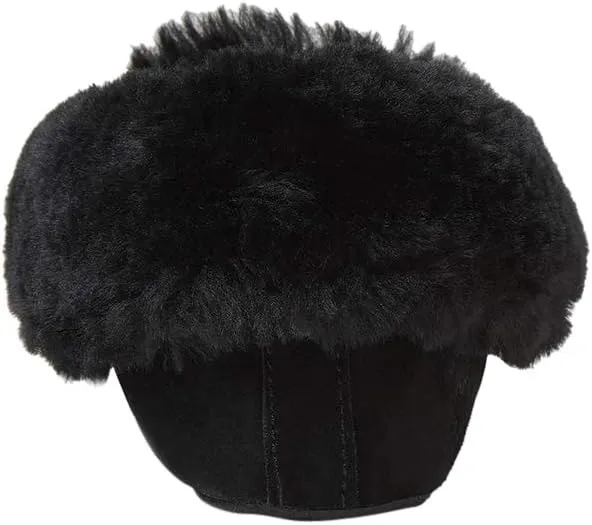 Dearfoams Women's Suede Foldover Bootie Slipper with Tie