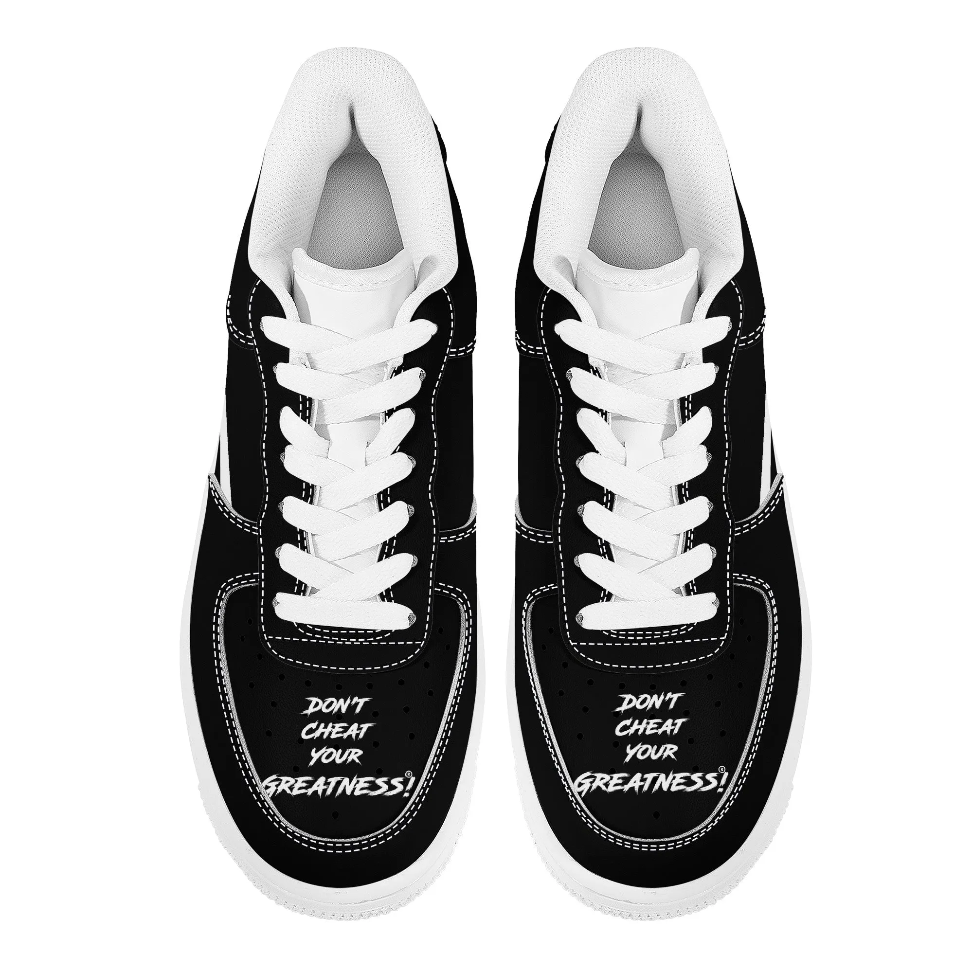 Don't Cheat Your Greatness, Low Top Unisex Sneaker