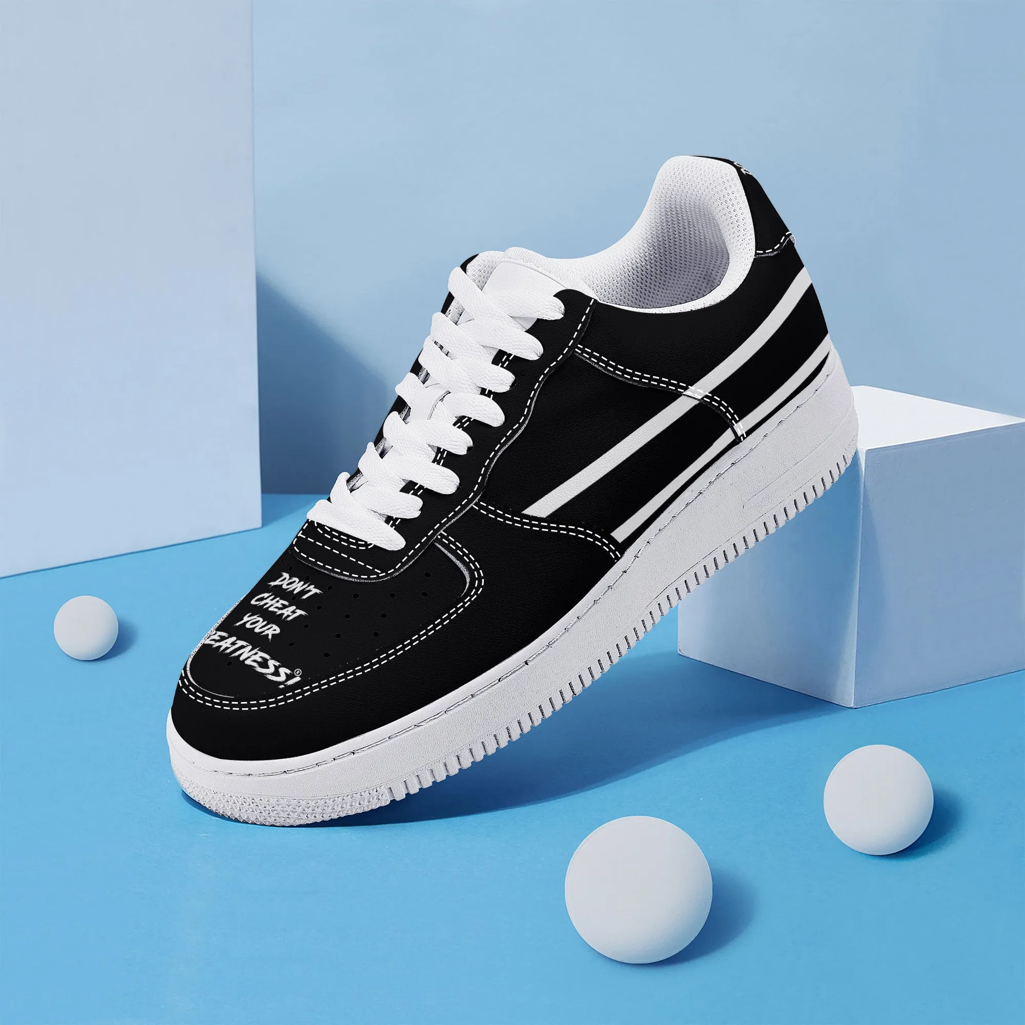 Don't Cheat Your Greatness, Low Top Unisex Sneaker