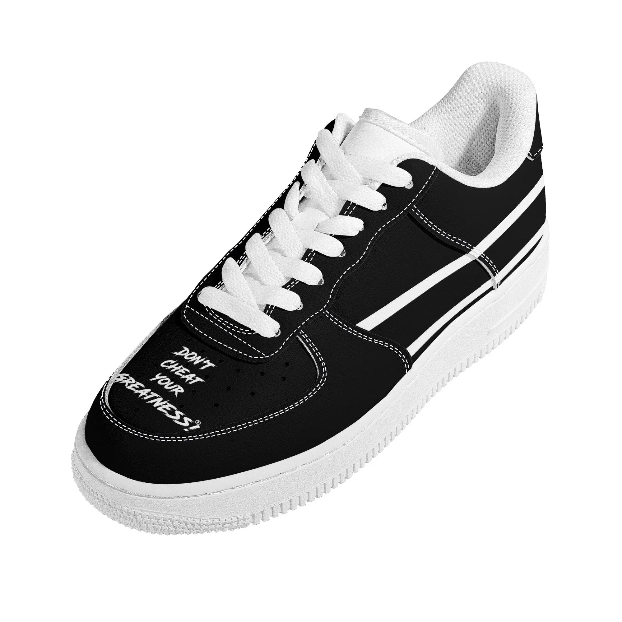 Don't Cheat Your Greatness, Low Top Unisex Sneaker