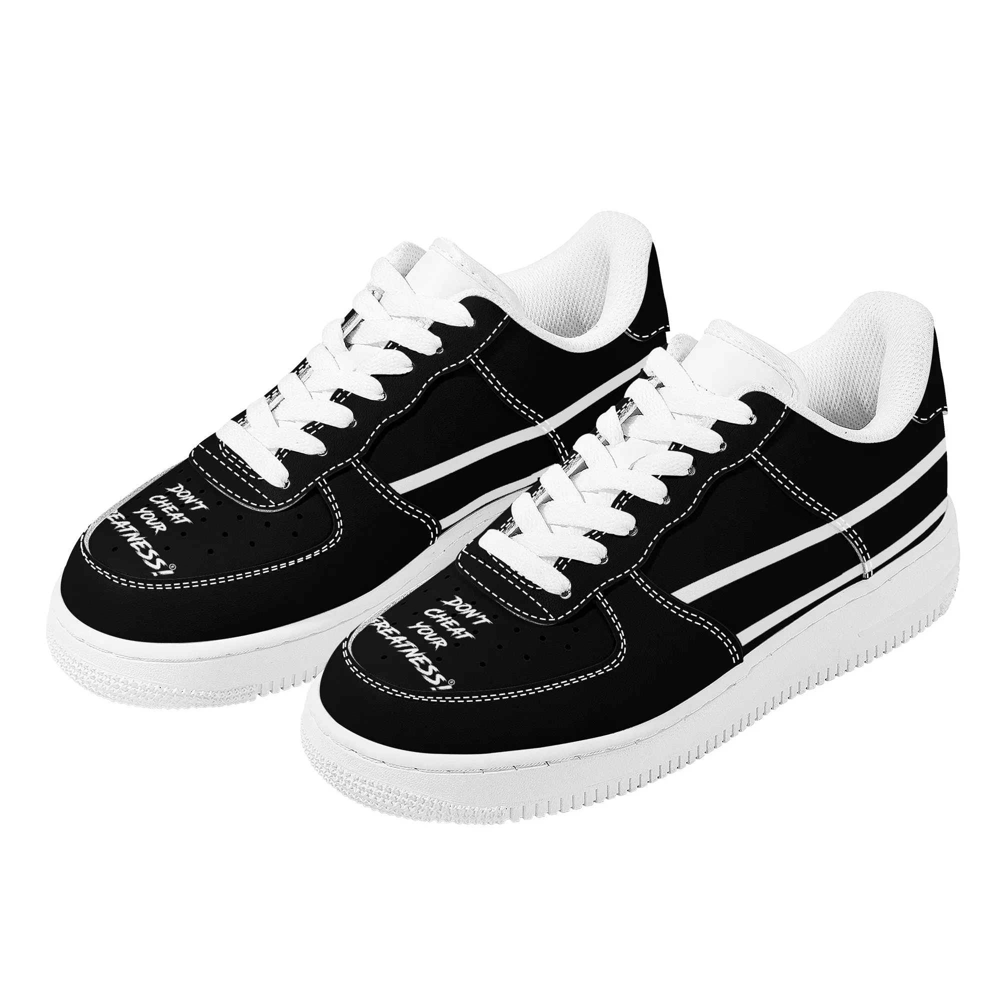 Don't Cheat Your Greatness, Low Top Unisex Sneaker