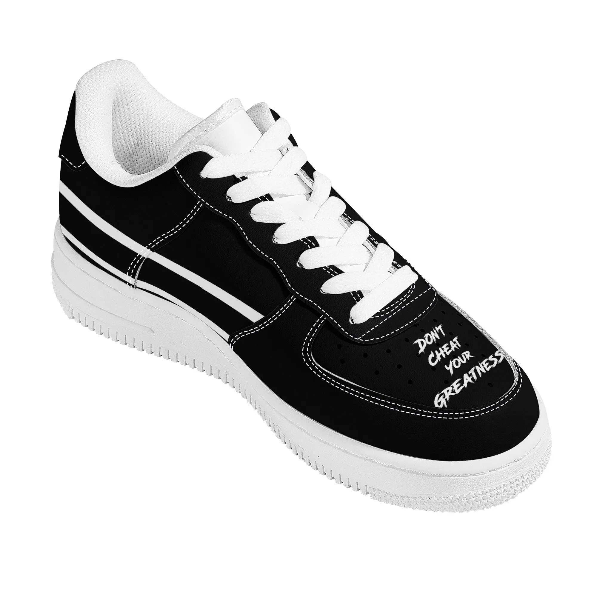 Don't Cheat Your Greatness, Low Top Unisex Sneaker