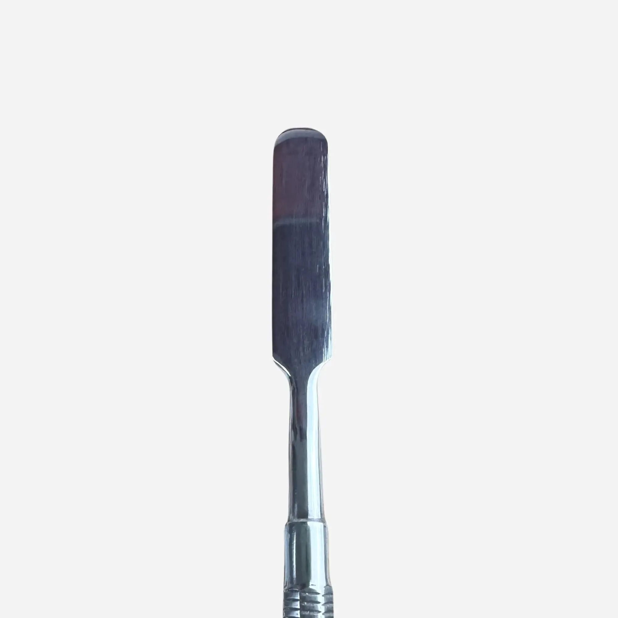 Double flat spatula - Pointed and round - Stainless steel - 18.5 cm - Essential by My Podologie