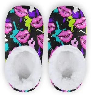 Dussdil Home Winter Slippers Spa Travel House Slipper Soft Memory Foam Slipper Non Slip for Hotel Bedroom Shoes Slippers
