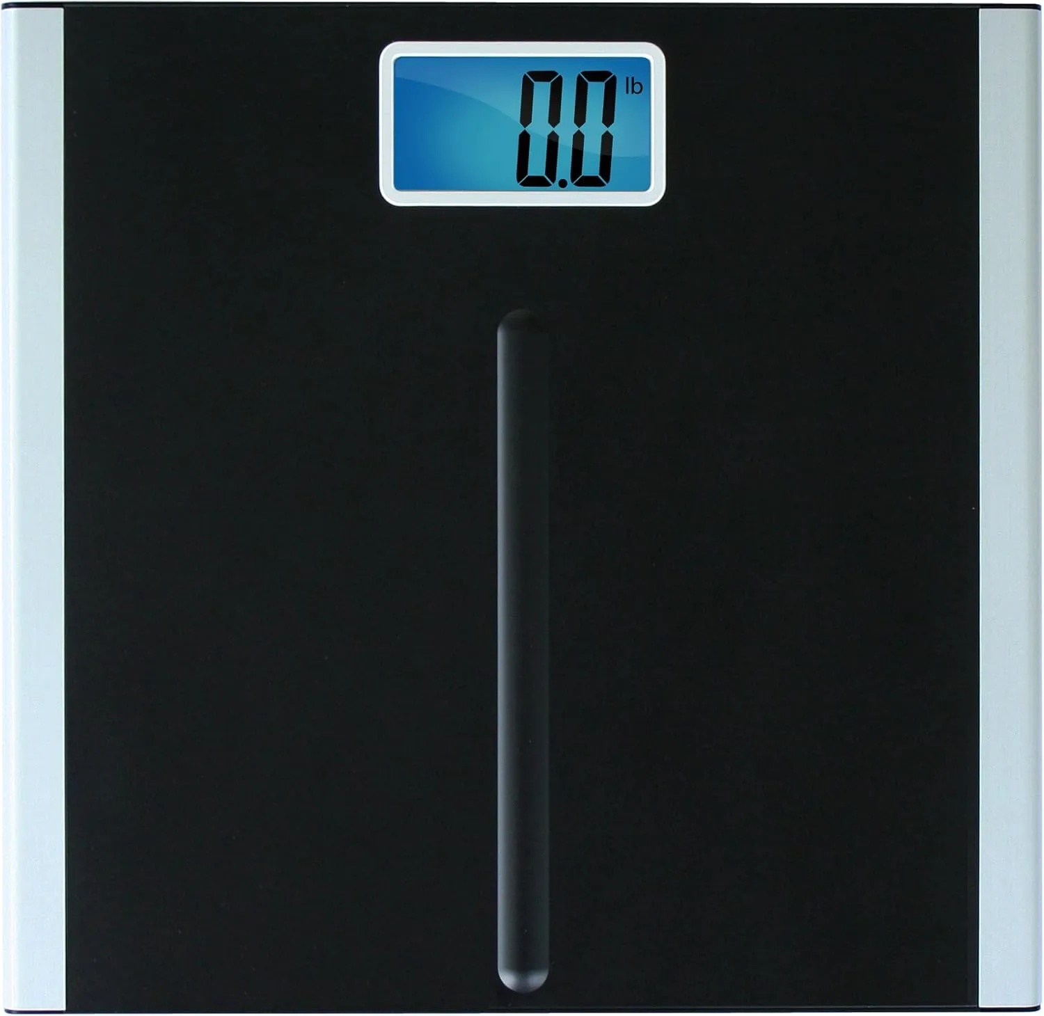 Eat Smart Precision Premium Digital Bathroom Scale with 3.5 inch Readout Display and "Step-On" Technology, Bath Scale for Body Weight, 400 lb Capacity, Black