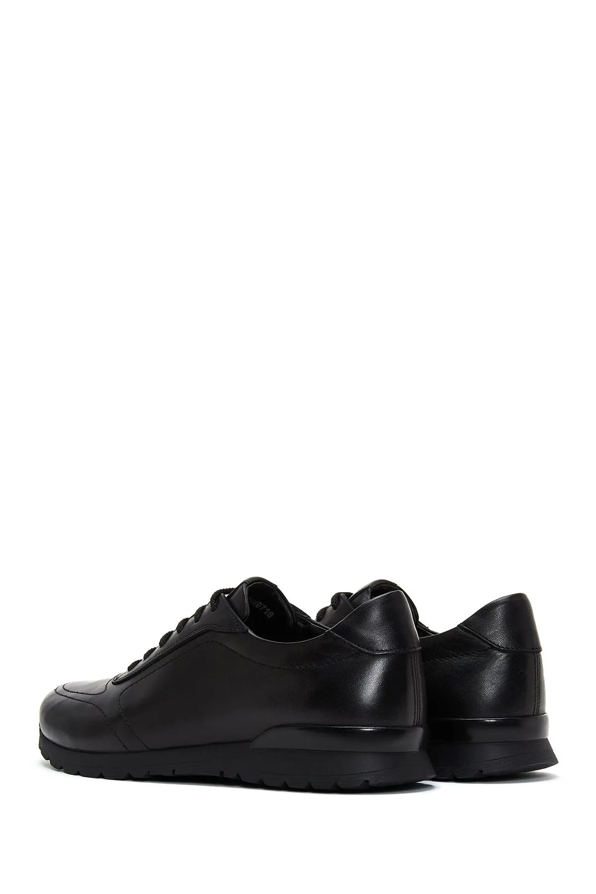 Erkek Siyah Deri Casual Sneaker
