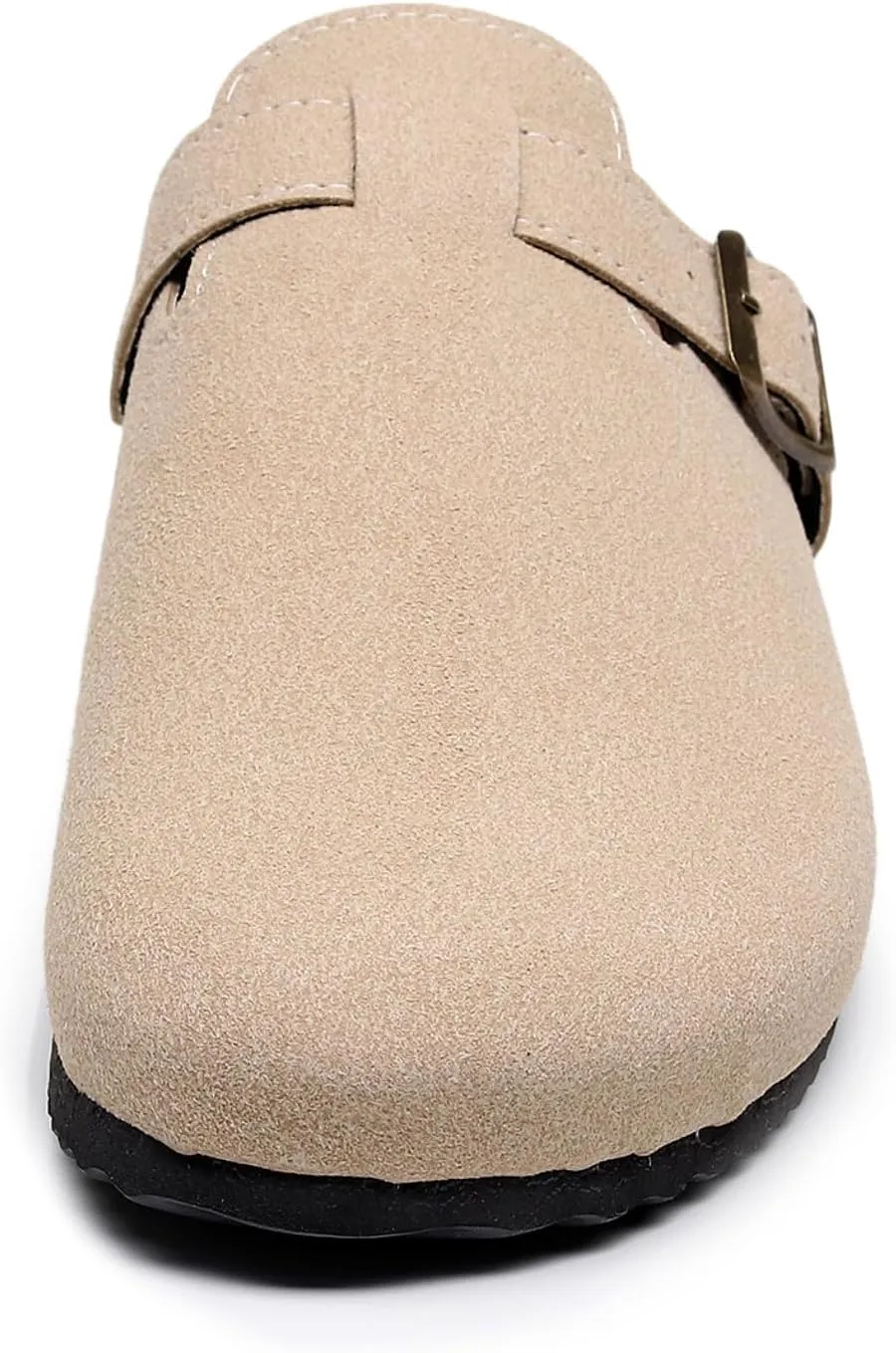 FAYUEKEY Suede Clogs for Women Footbed Mules with Arch Support