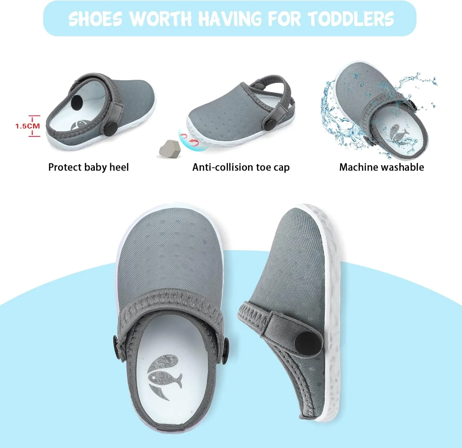 FEETCITY Baby Girl Boys Sandals Slippers Infant First Walker Shoes Summer Crib Shoes