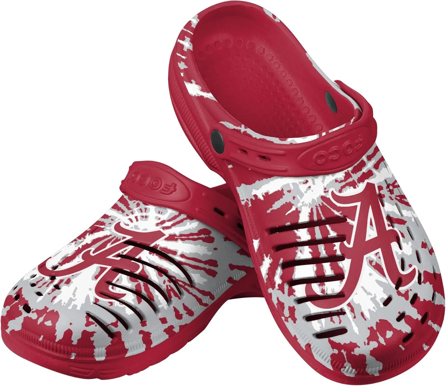 FOCO Men's NCAA College Team Logo Garden Water Sandals Shoes Slipper Clogs with Stap