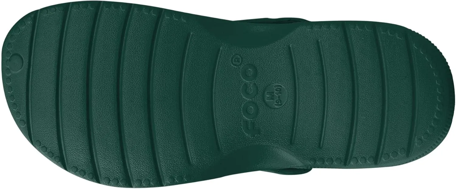 FOCO Men's NCAA College Team Logo Garden Water Sandals Shoes Slipper Clogs with Stap